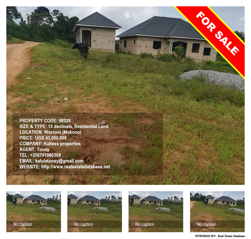Residential Land  for sale in Wantoni Mukono Uganda, code: 98328