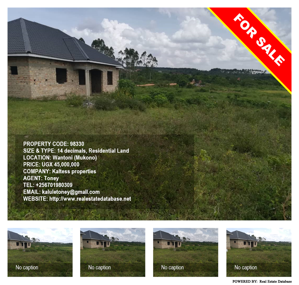 Residential Land  for sale in Wantoni Mukono Uganda, code: 98330