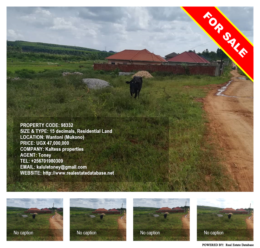 Residential Land  for sale in Wantoni Mukono Uganda, code: 98332