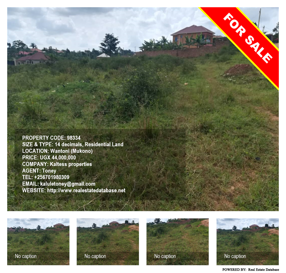 Residential Land  for sale in Wantoni Mukono Uganda, code: 98334