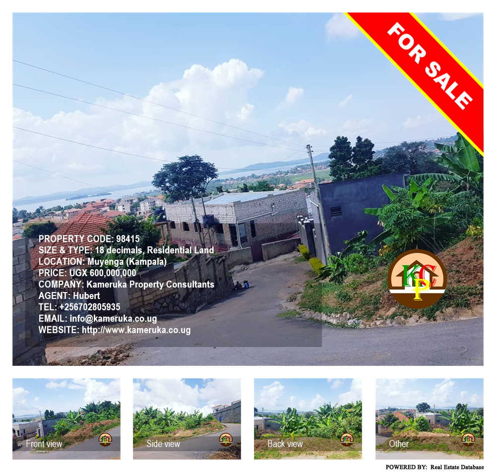 Residential Land  for sale in Muyenga Kampala Uganda, code: 98415