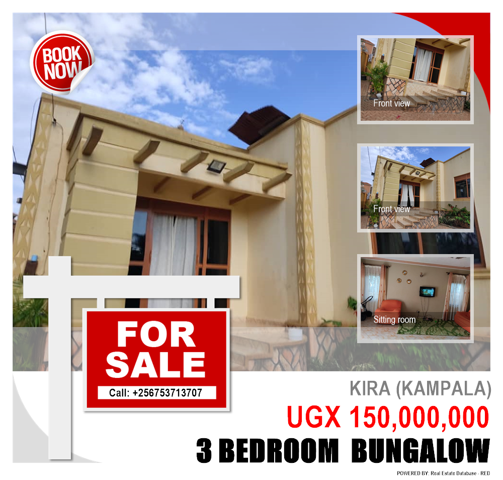 3 bedroom Bungalow  for sale in Kira Kampala Uganda, code: 98427