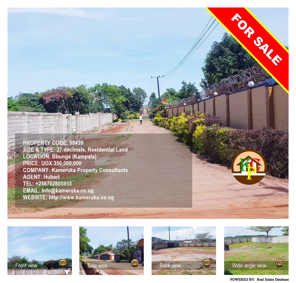 Residential Land  for sale in Bbunga Kampala Uganda, code: 98439