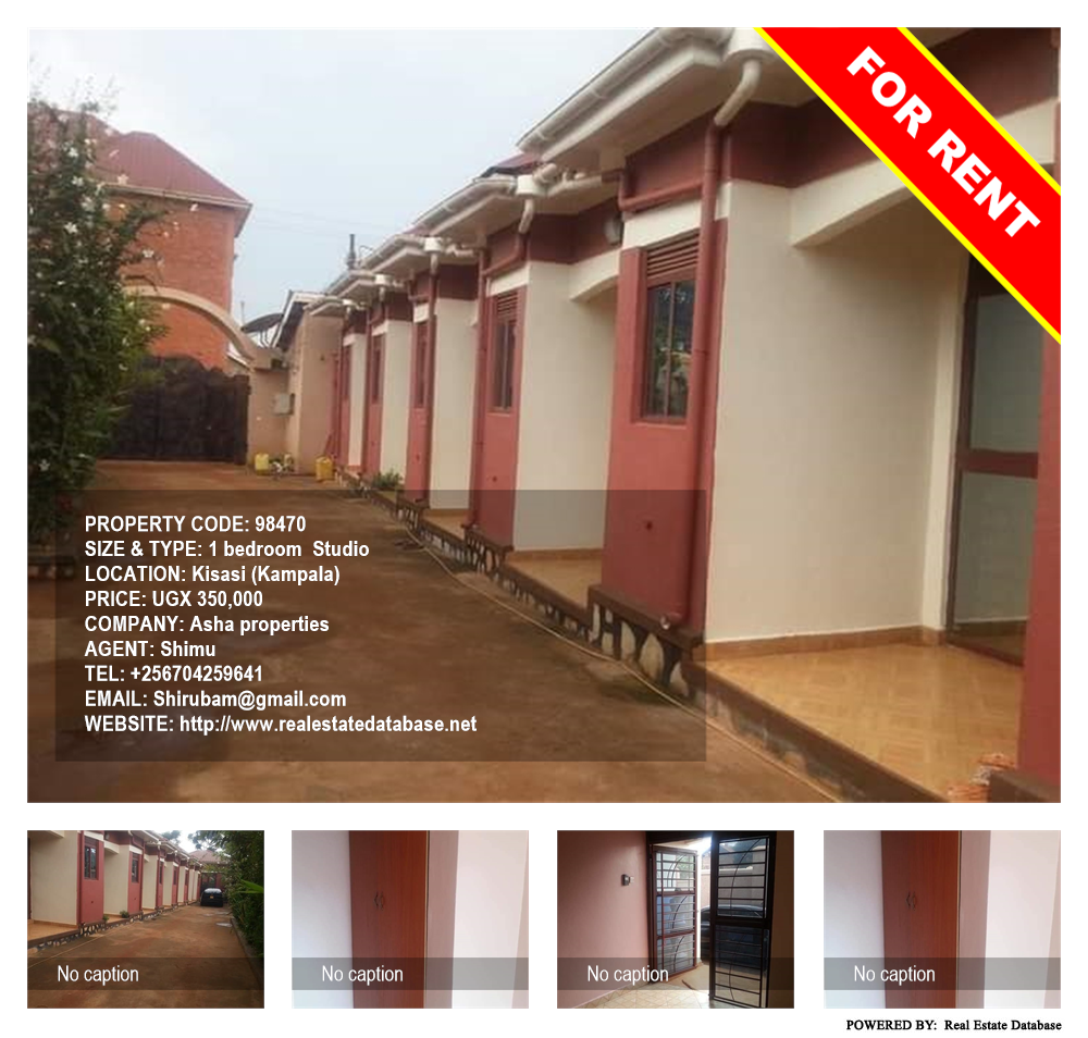 1 bedroom Studio  for rent in Kisaasi Kampala Uganda, code: 98470