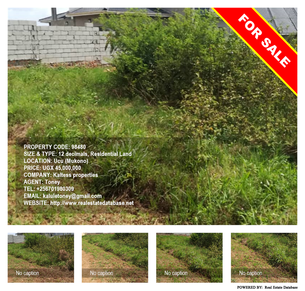 Residential Land  for sale in Ucu Mukono Uganda, code: 98480