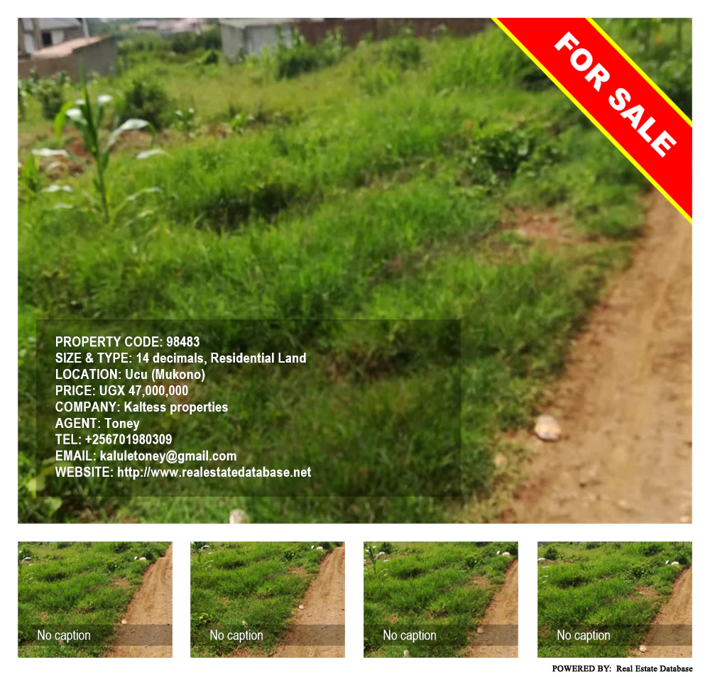 Residential Land  for sale in Ucu Mukono Uganda, code: 98483