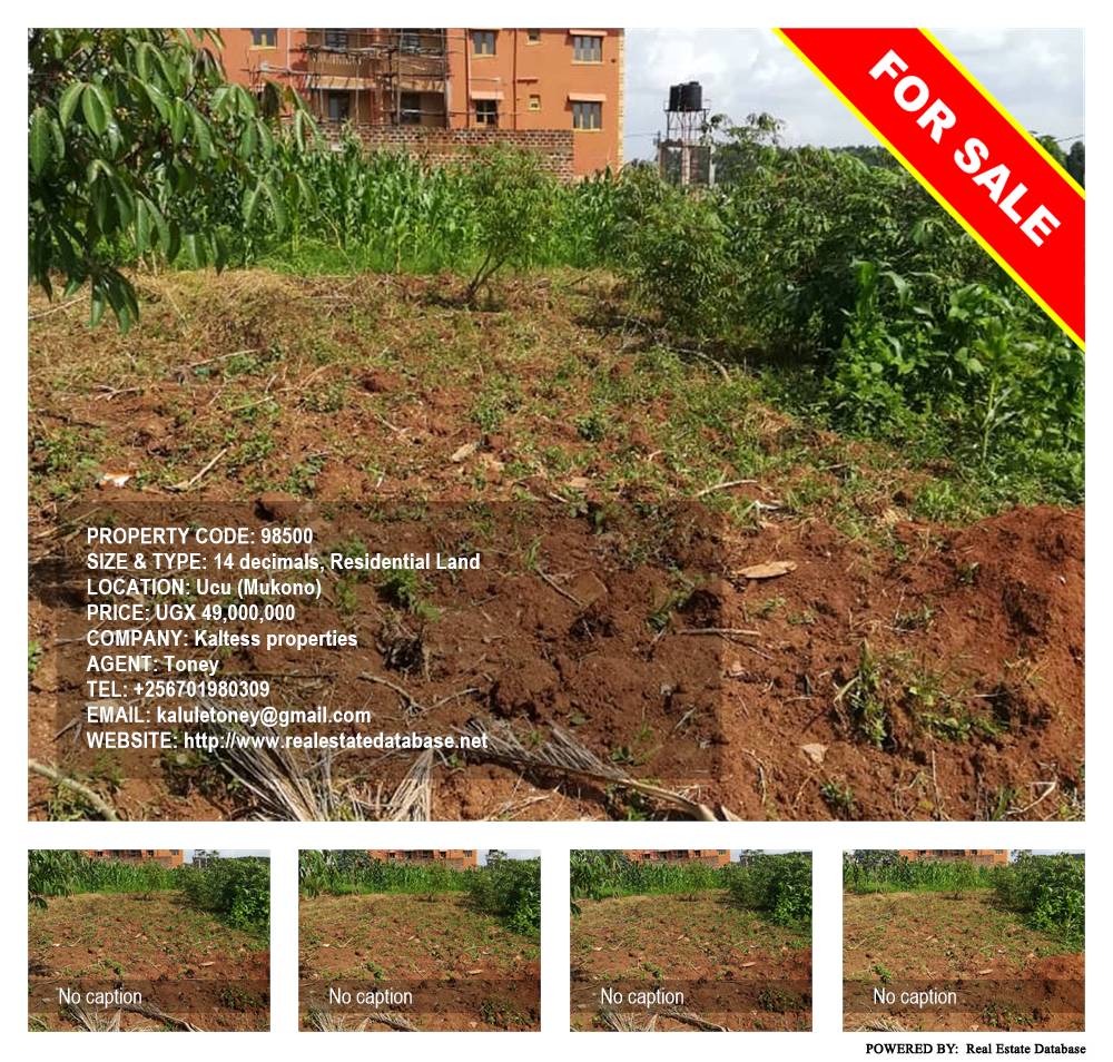 Residential Land  for sale in Ucu Mukono Uganda, code: 98500
