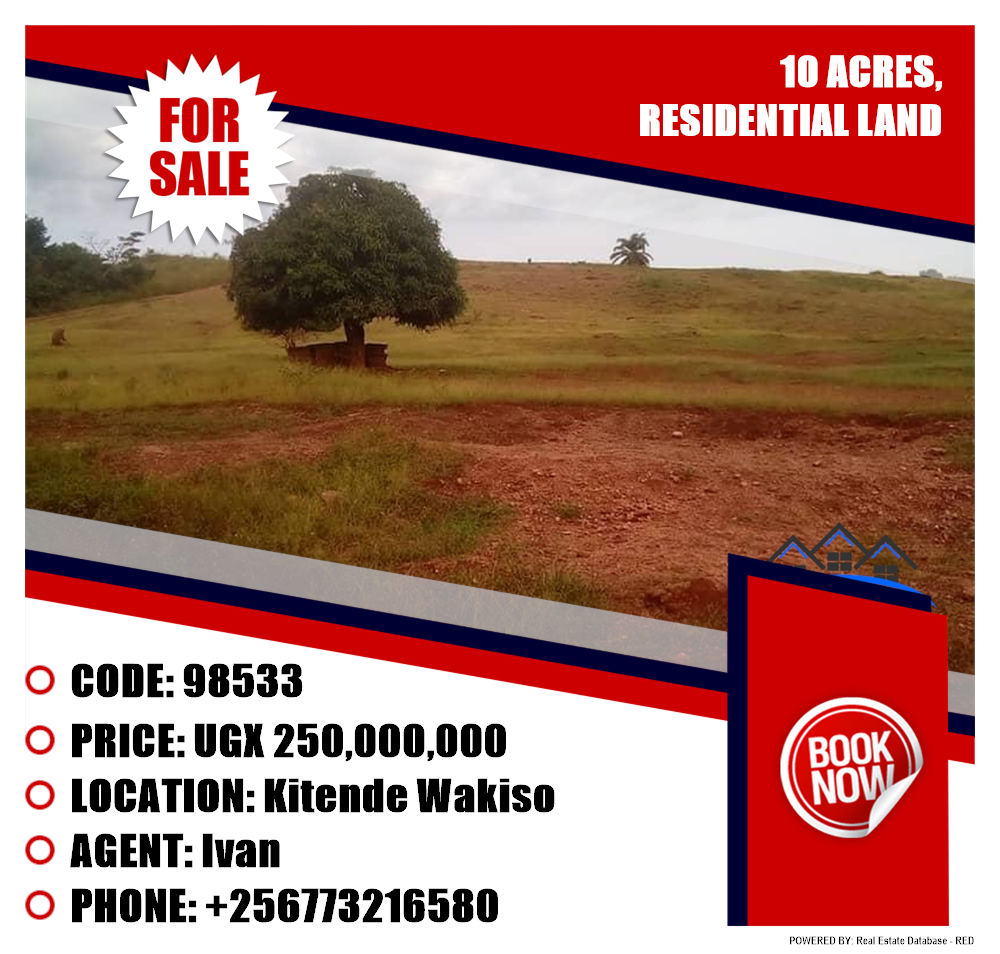 Residential Land  for sale in Kitende Wakiso Uganda, code: 98533