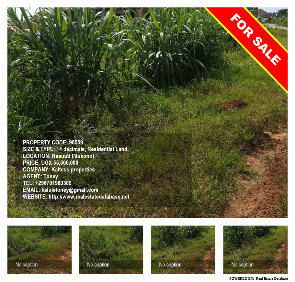Residential Land  for sale in Nasuuti Mukono Uganda, code: 98559