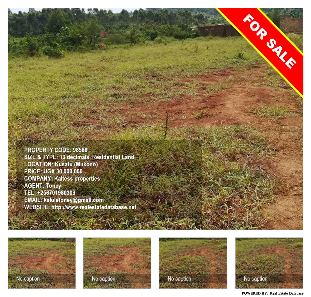 Residential Land  for sale in Kusatu Mukono Uganda, code: 98588