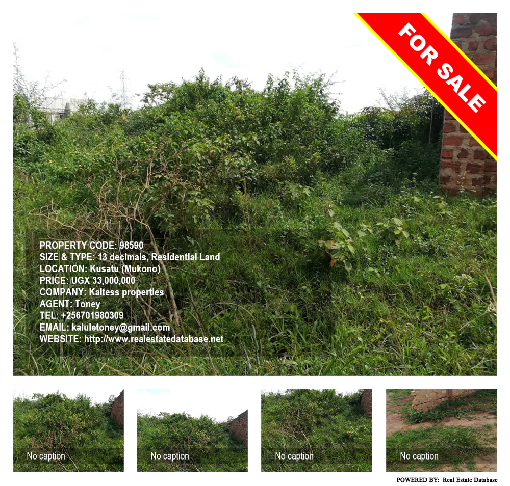 Residential Land  for sale in Kusatu Mukono Uganda, code: 98590