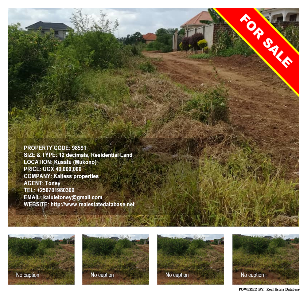 Residential Land  for sale in Kusatu Mukono Uganda, code: 98591