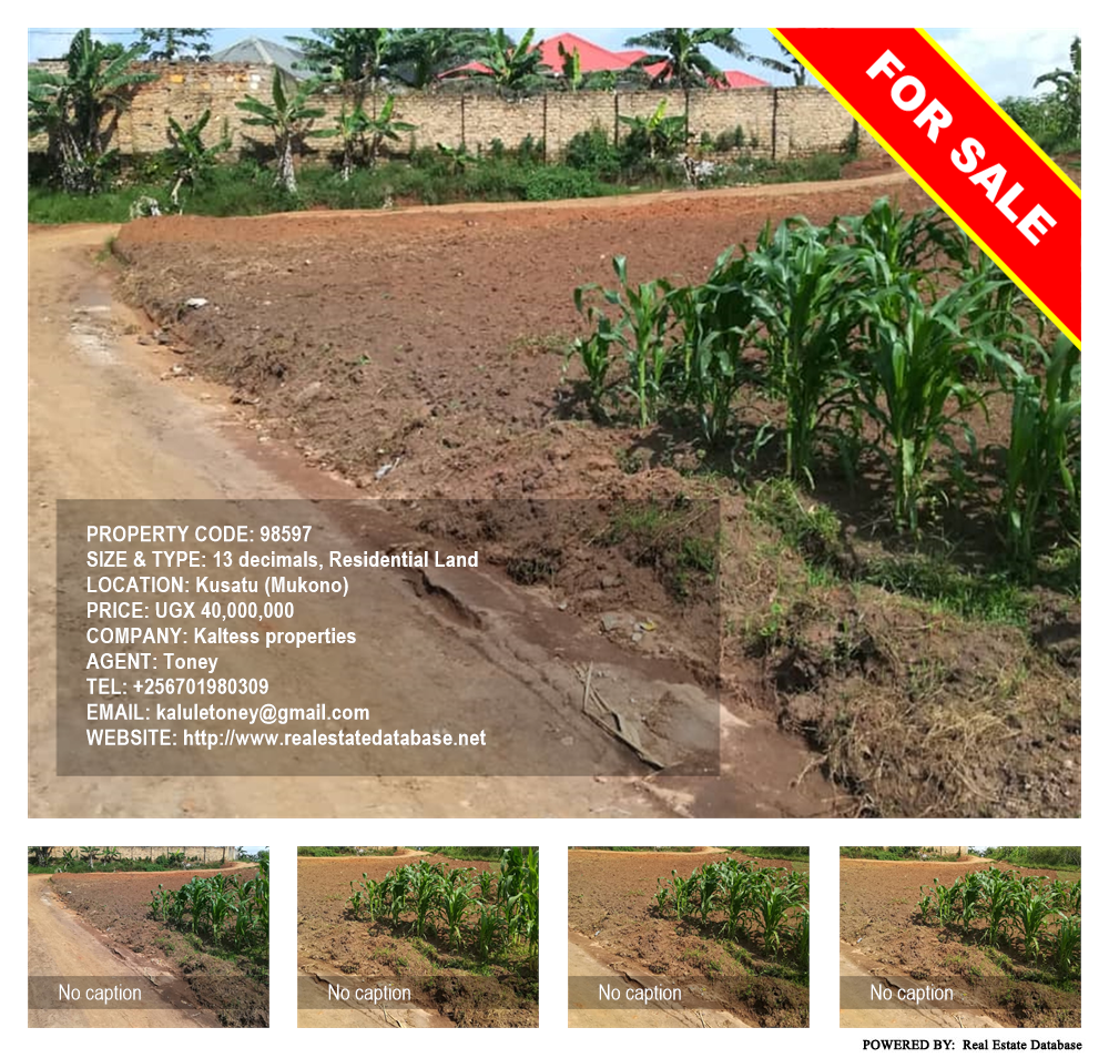 Residential Land  for sale in Kusatu Mukono Uganda, code: 98597