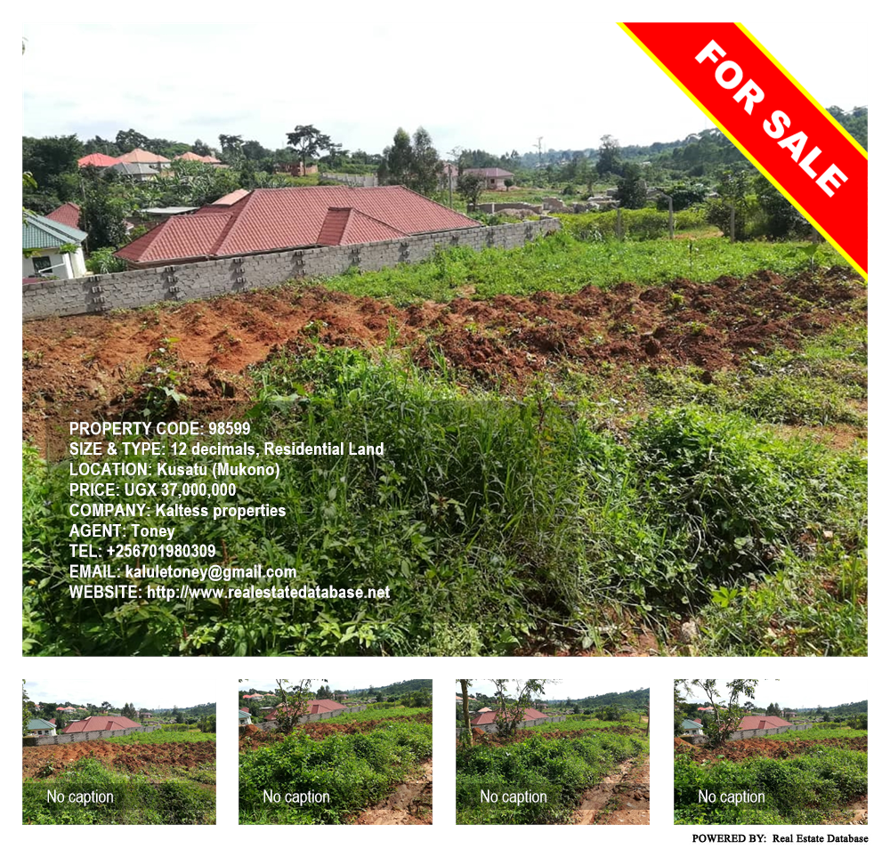 Residential Land  for sale in Kusatu Mukono Uganda, code: 98599