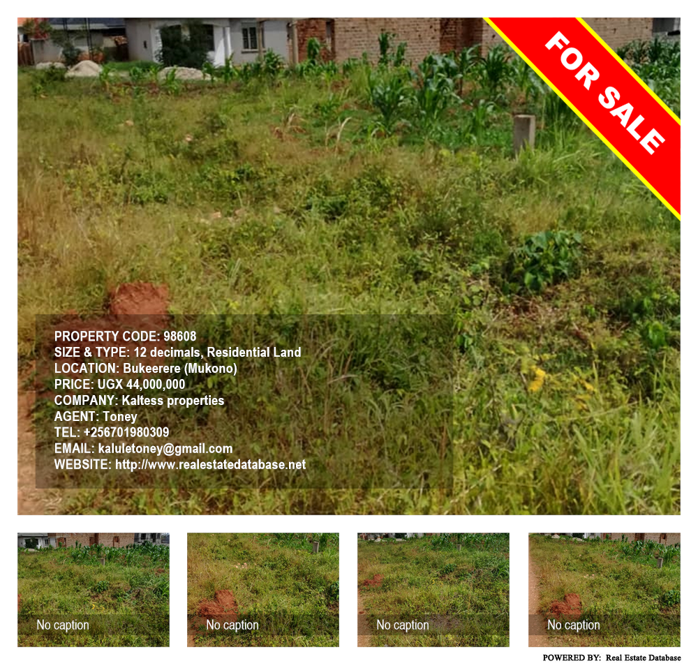 Residential Land  for sale in Bukeelele Mukono Uganda, code: 98608