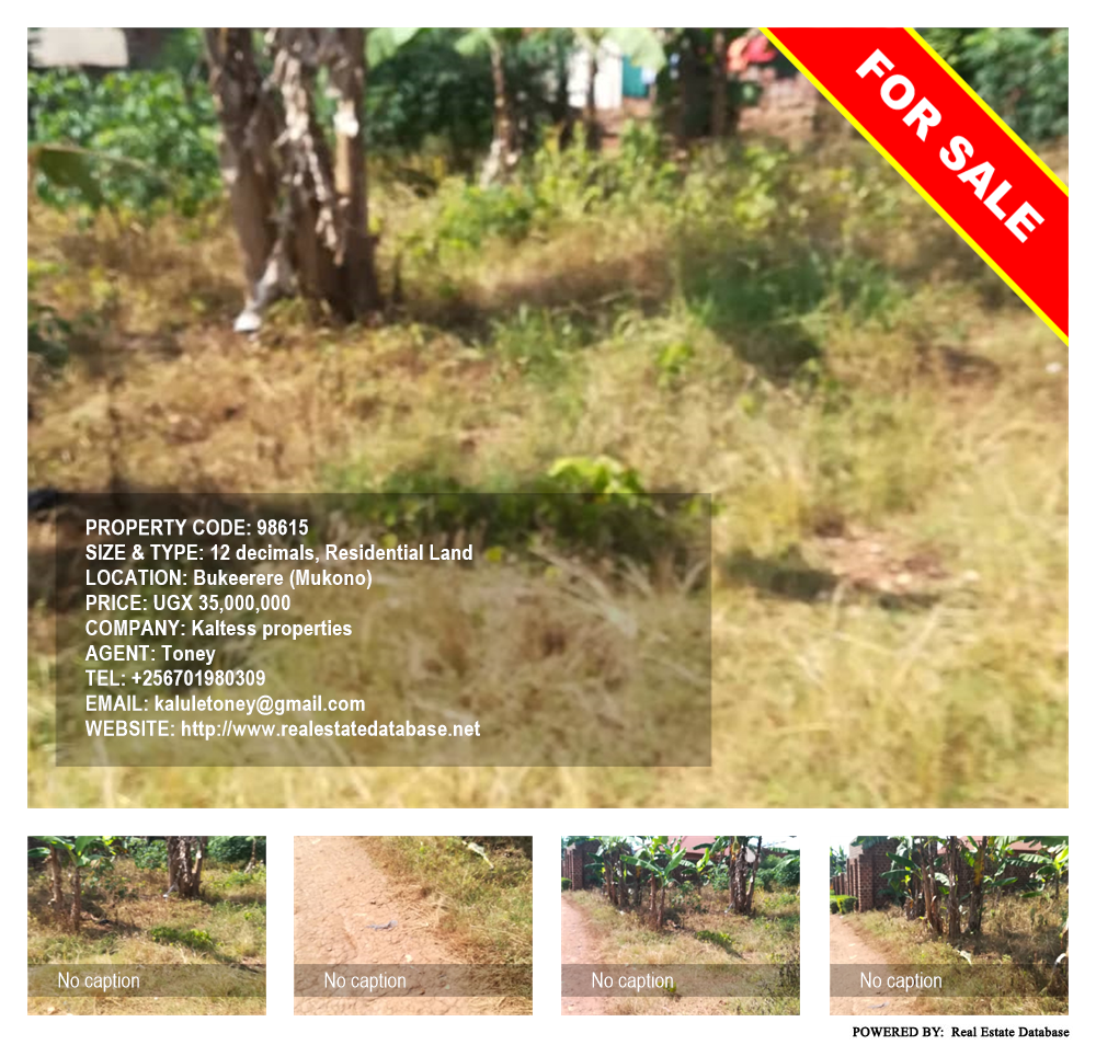 Residential Land  for sale in Bukeelele Mukono Uganda, code: 98615