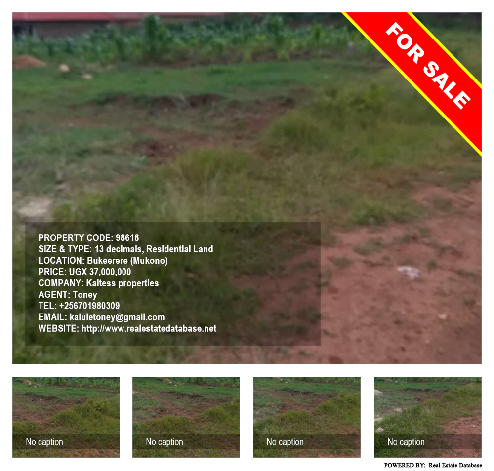 Residential Land  for sale in Bukeelele Mukono Uganda, code: 98618