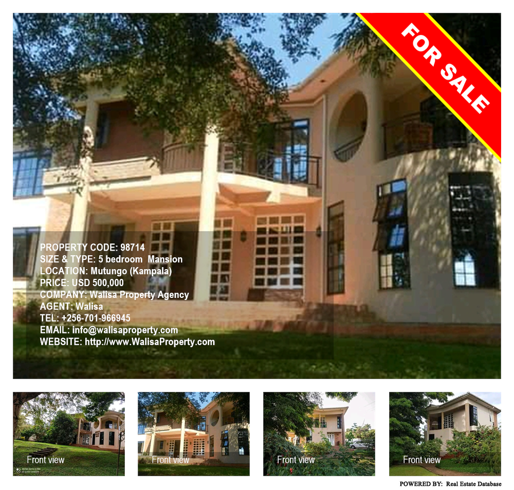 5 bedroom Mansion  for sale in Mutungo Kampala Uganda, code: 98714