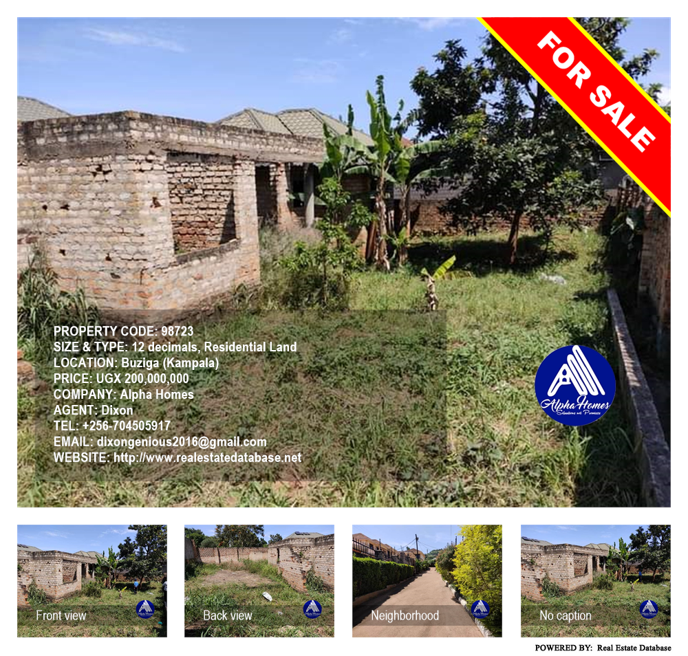 Residential Land  for sale in Buziga Kampala Uganda, code: 98723
