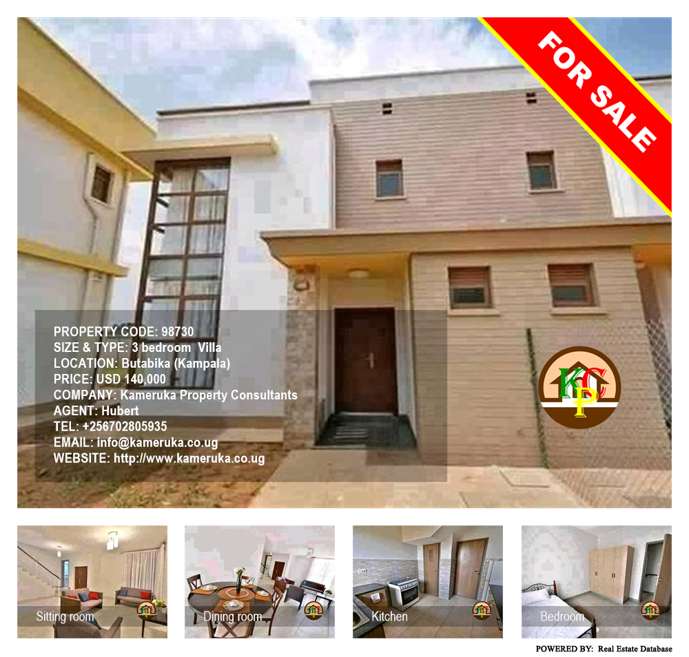 3 bedroom Villa  for sale in Butabika Kampala Uganda, code: 98730