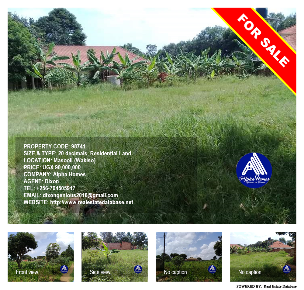 Residential Land  for sale in Masooli Wakiso Uganda, code: 98741