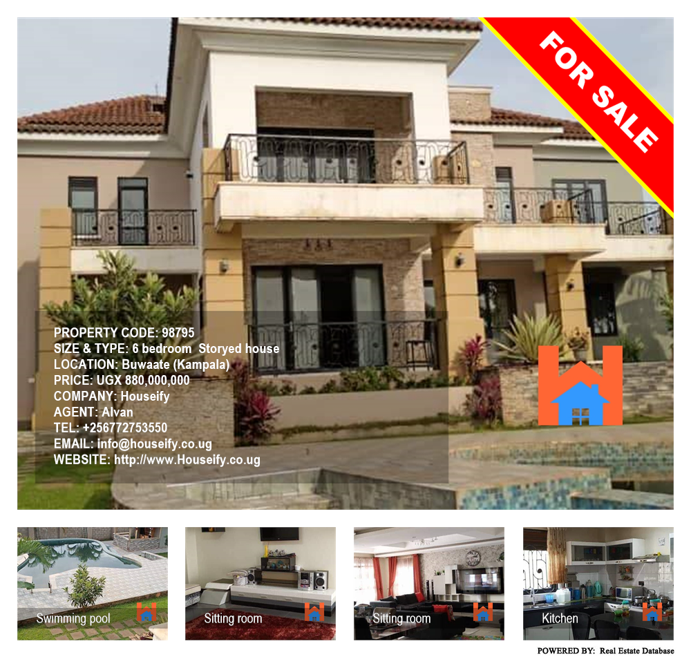 6 bedroom Storeyed house  for sale in Buwaate Kampala Uganda, code: 98795