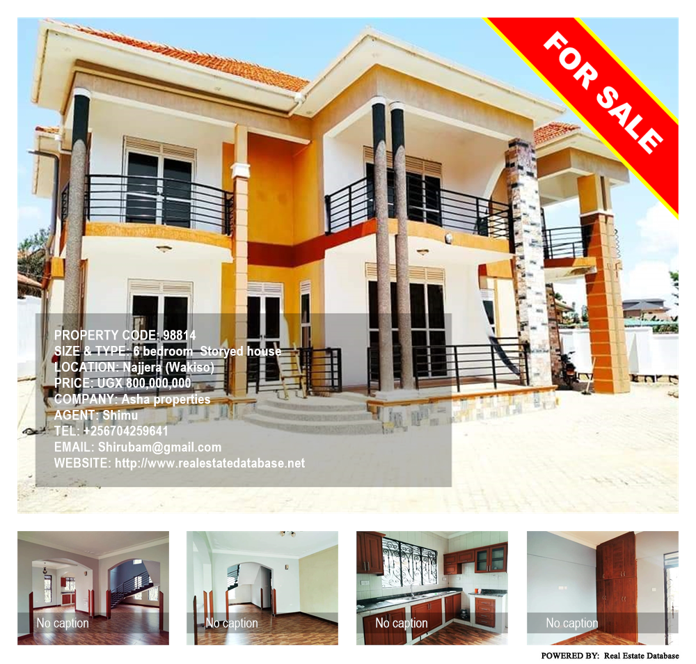 6 bedroom Storeyed house  for sale in Najjera Wakiso Uganda, code: 98814