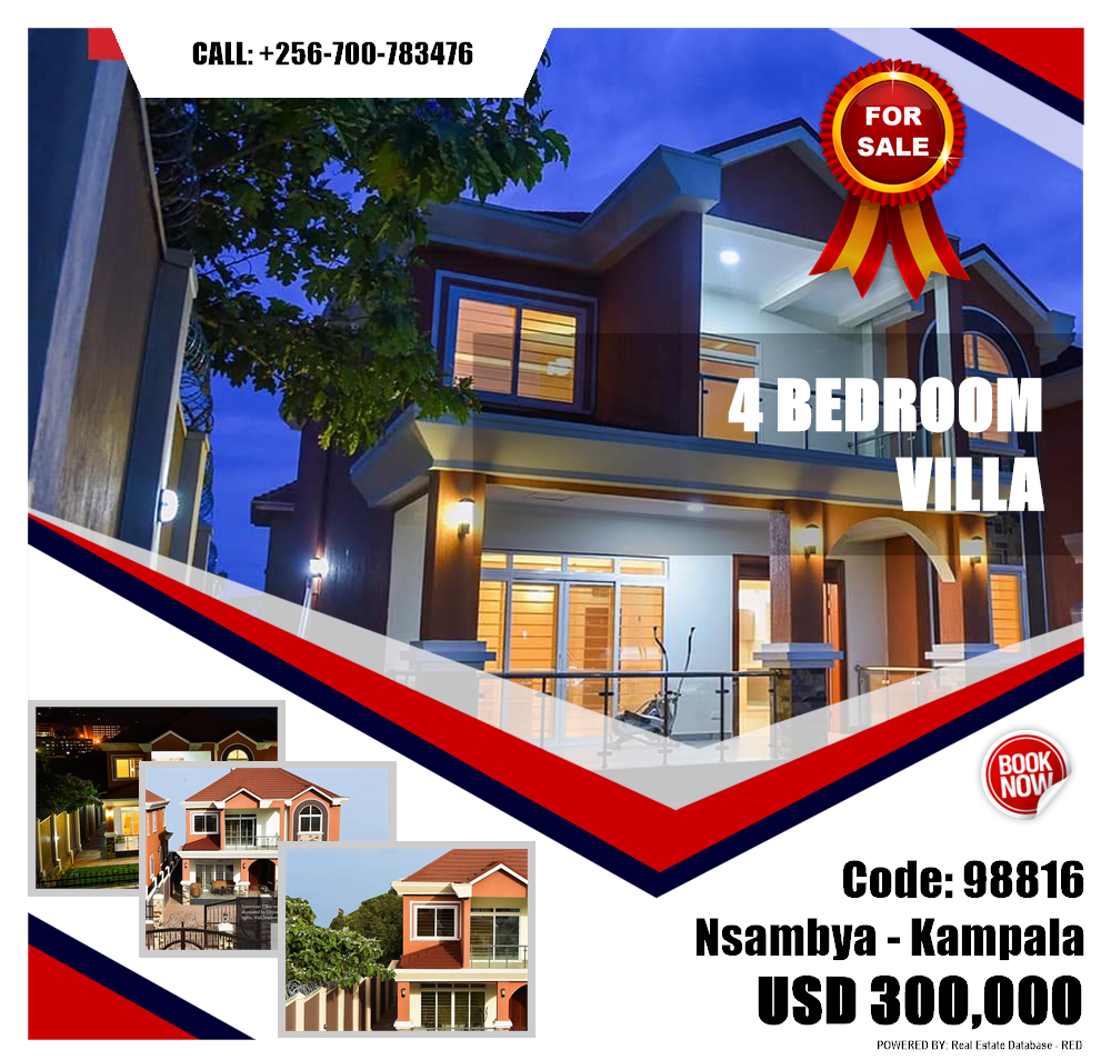 4 bedroom Villa  for sale in Nsambya Kampala Uganda, code: 98816