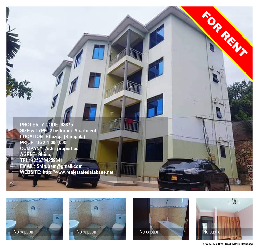 2 bedroom Apartment  for rent in Buziga Kampala Uganda, code: 98875