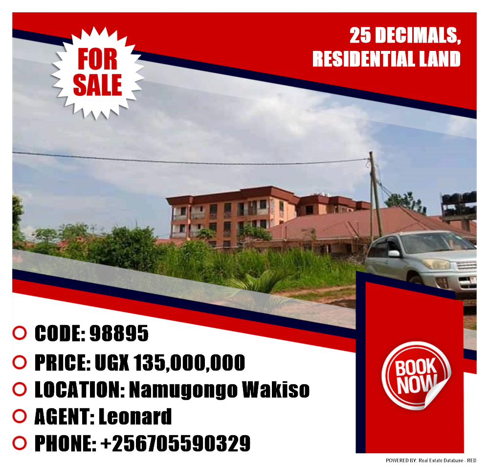 Residential Land  for sale in Namugongo Wakiso Uganda, code: 98895