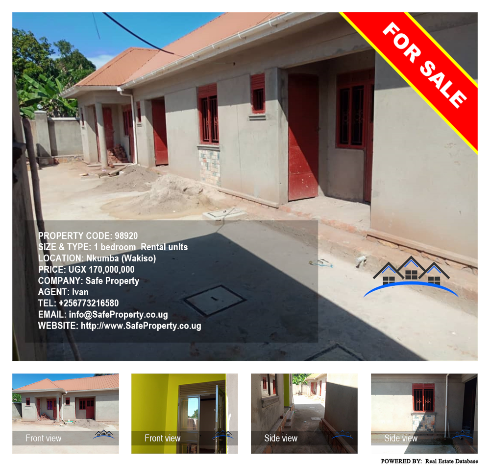 1 bedroom Rental units  for sale in Nkumba Wakiso Uganda, code: 98920