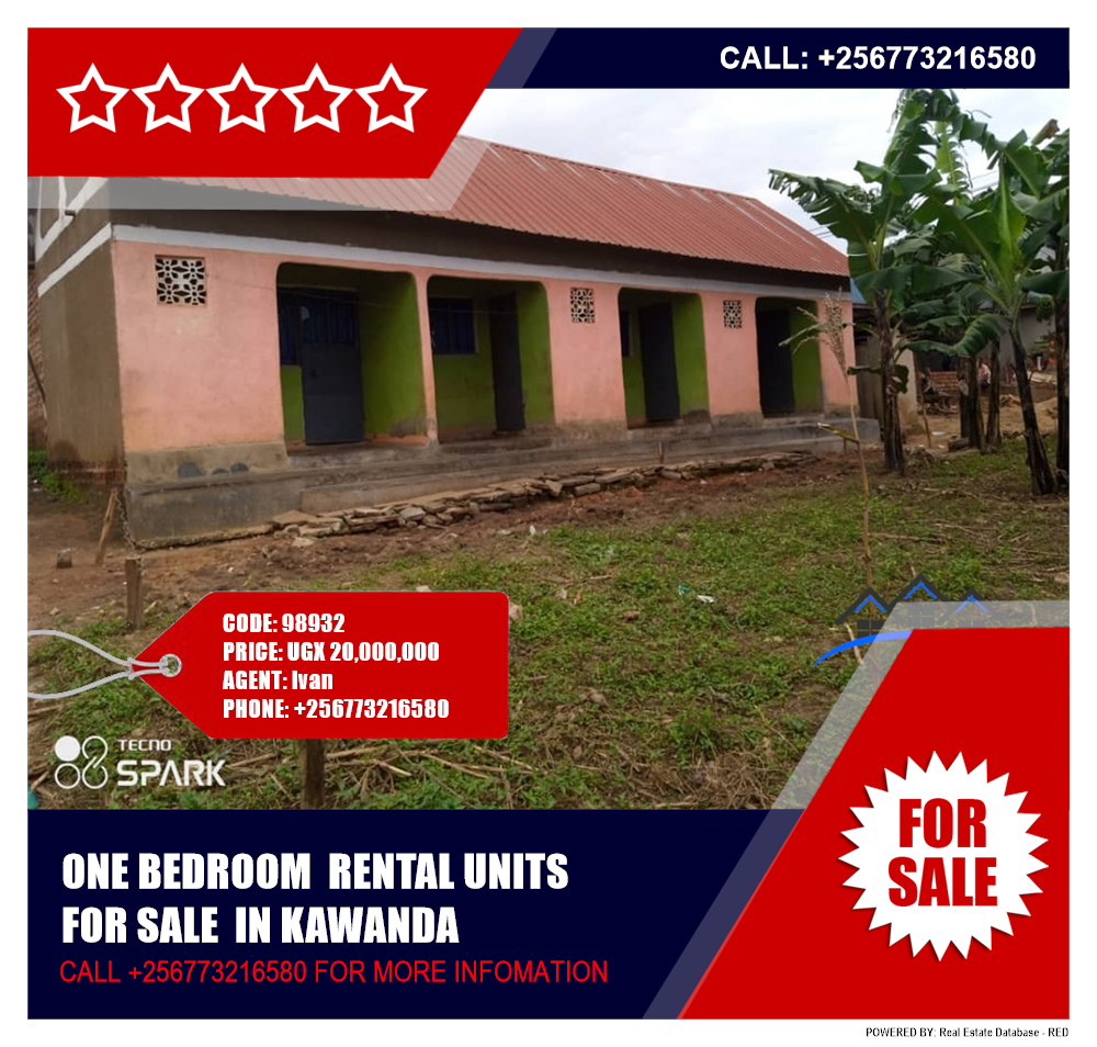 1 bedroom Rental units  for sale in Kawanda Wakiso Uganda, code: 98932