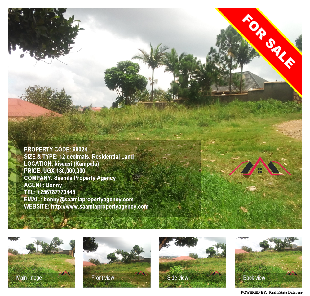 Residential Land  for sale in Kisaasi Kampala Uganda, code: 99024