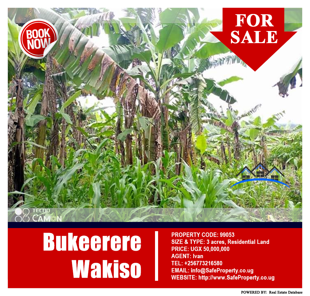 Residential Land  for sale in Bukeelele Wakiso Uganda, code: 99053