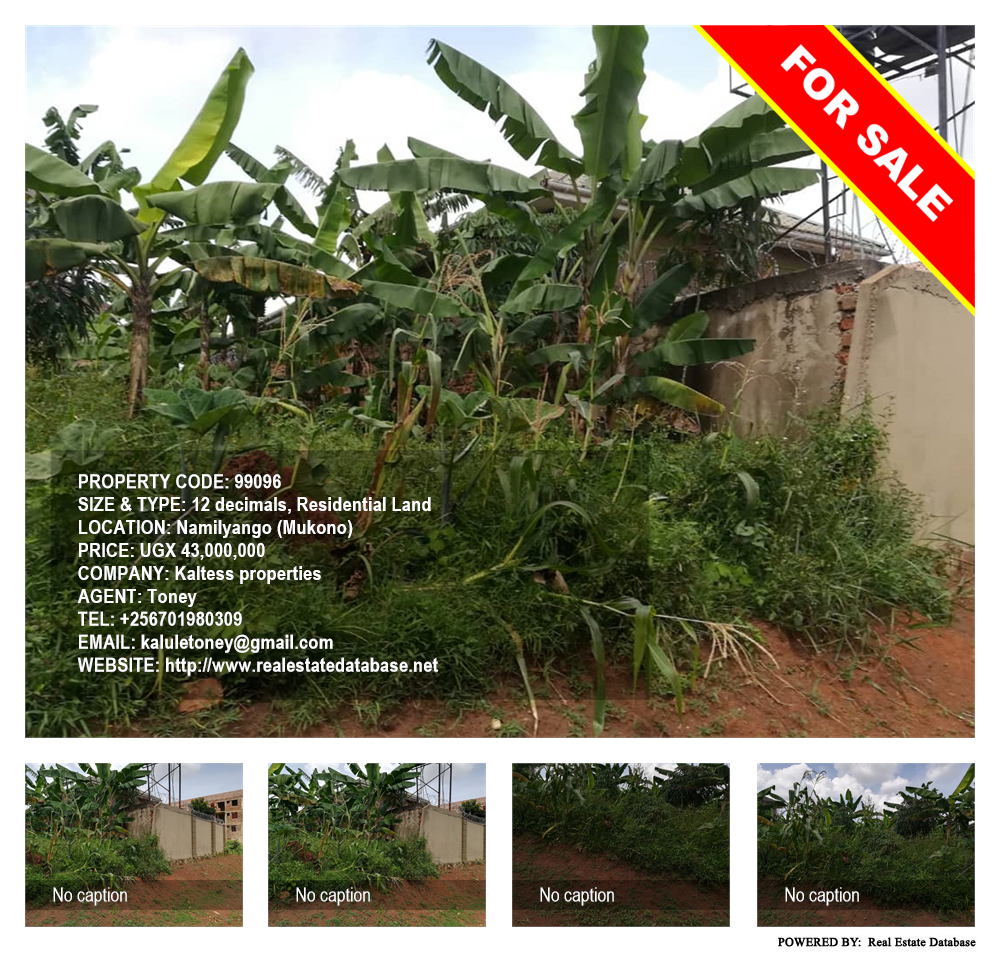 Residential Land  for sale in Namilyango Mukono Uganda, code: 99096