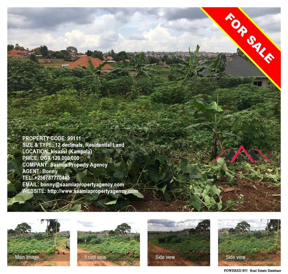Residential Land  for sale in Kisaasi Kampala Uganda, code: 99111