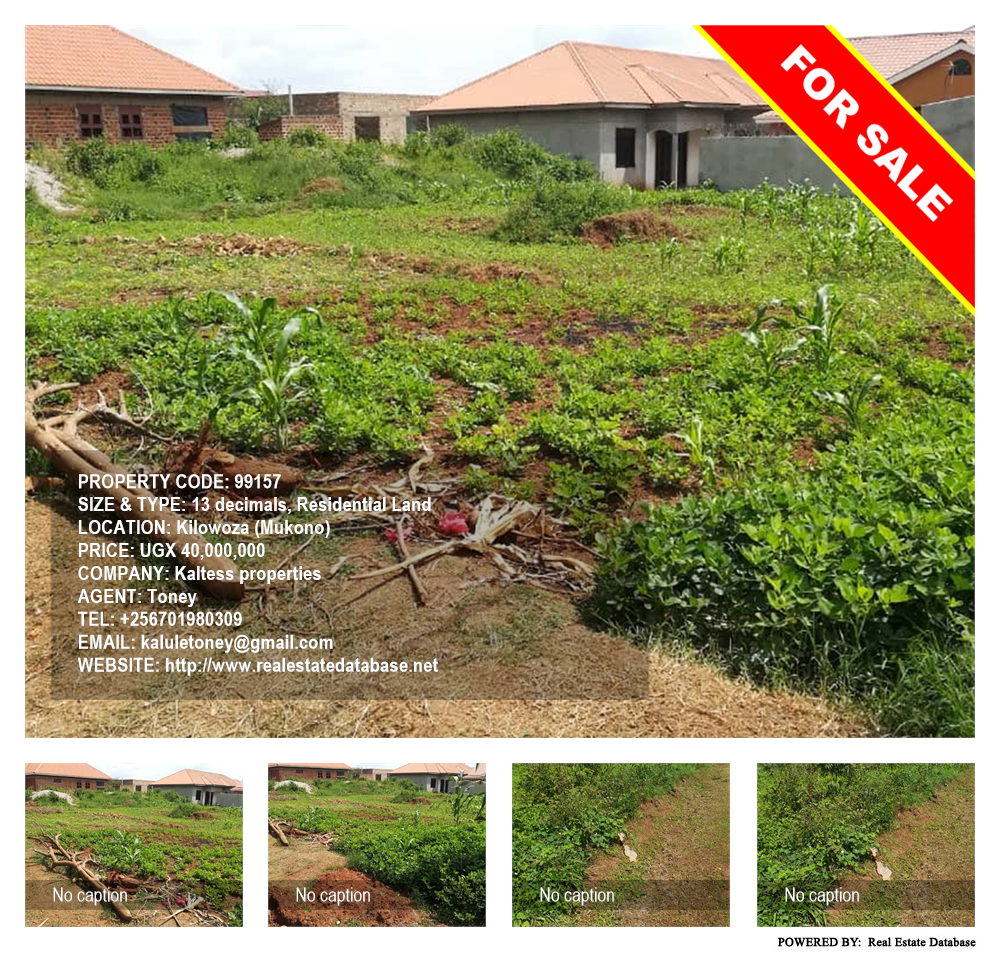 Residential Land  for sale in Kilowooza Mukono Uganda, code: 99157