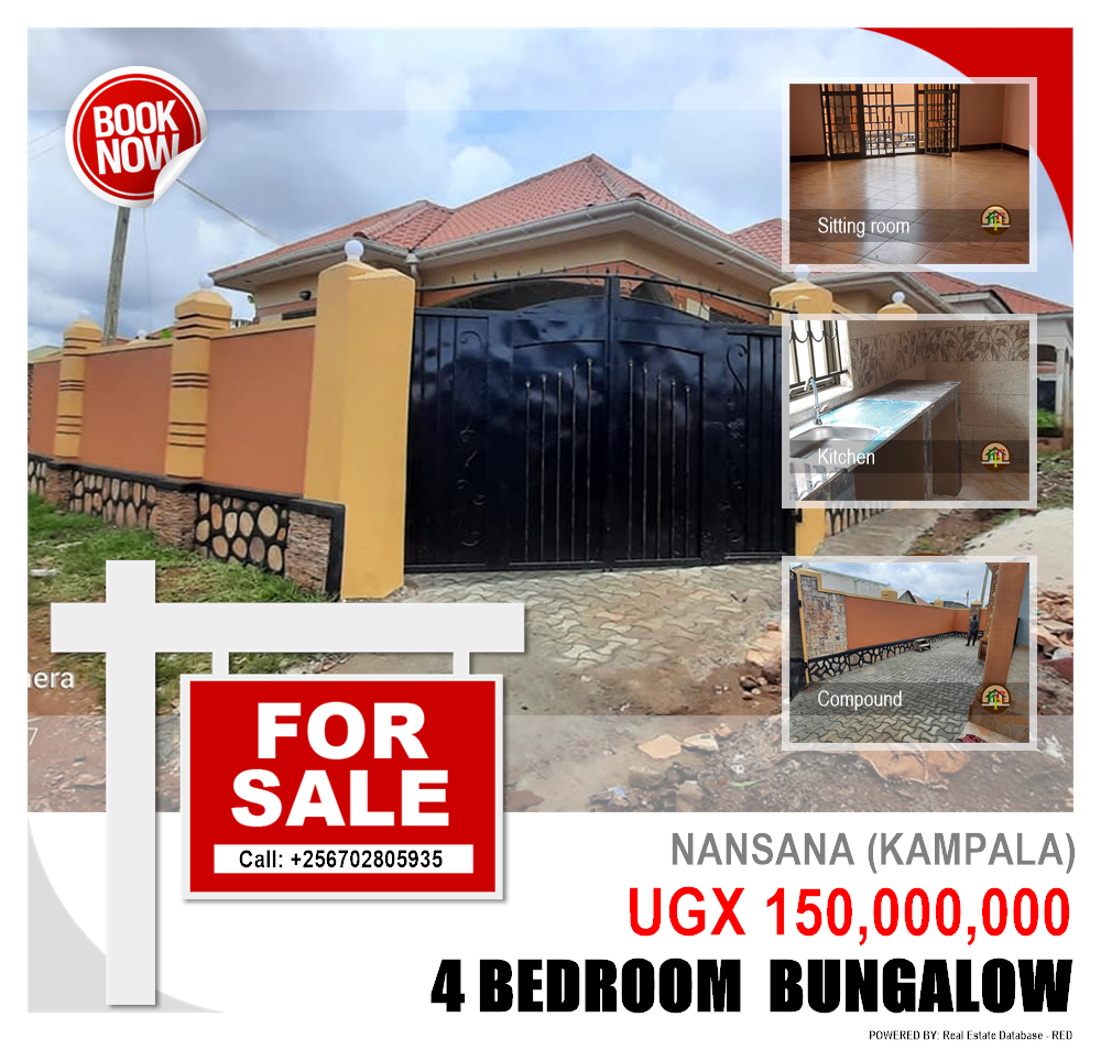 4 bedroom Bungalow  for sale in Nansana Kampala Uganda, code: 99159