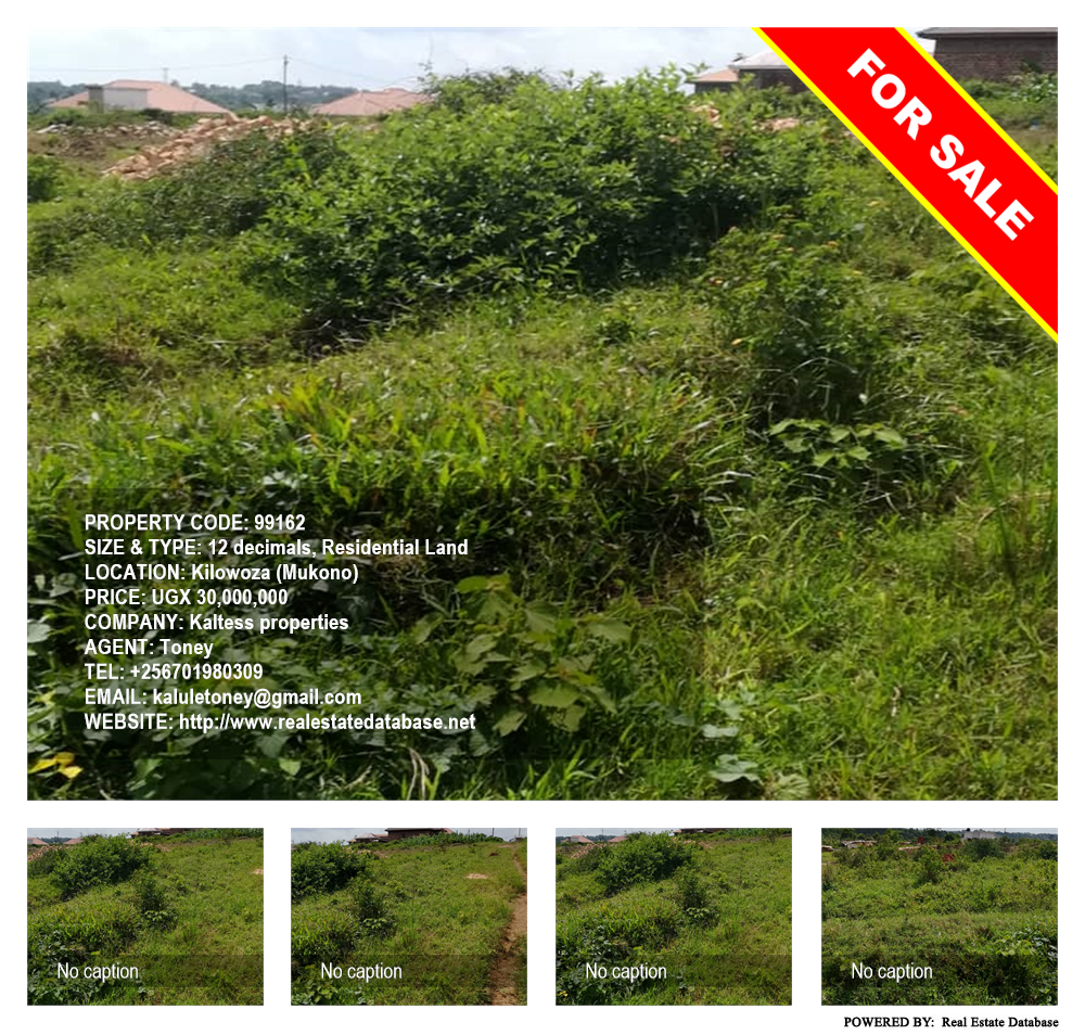 Residential Land  for sale in Kilowooza Mukono Uganda, code: 99162