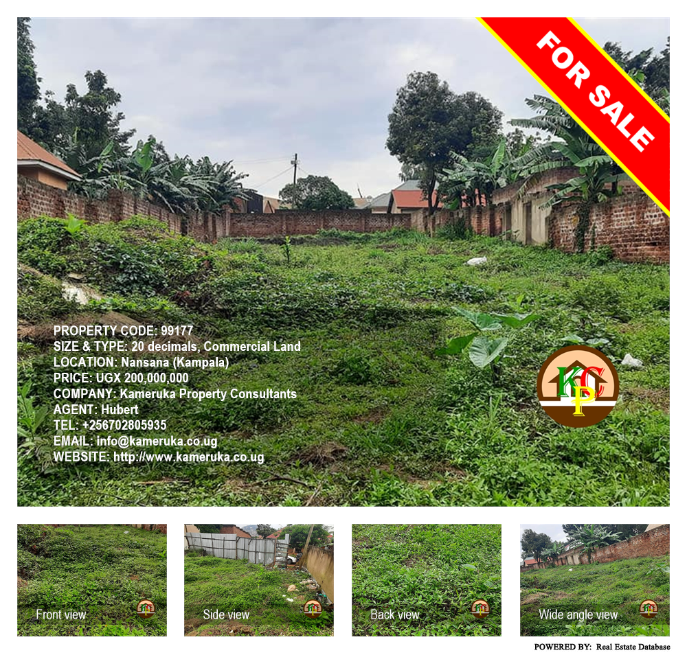 Commercial Land  for sale in Nansana Kampala Uganda, code: 99177