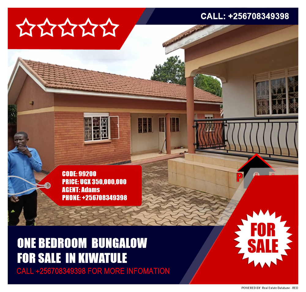 1 bedroom Bungalow  for sale in Kiwaatule Kampala Uganda, code: 99200