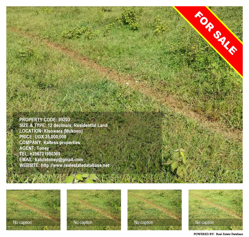 Residential Land  for sale in Kisowela Mukono Uganda, code: 99203