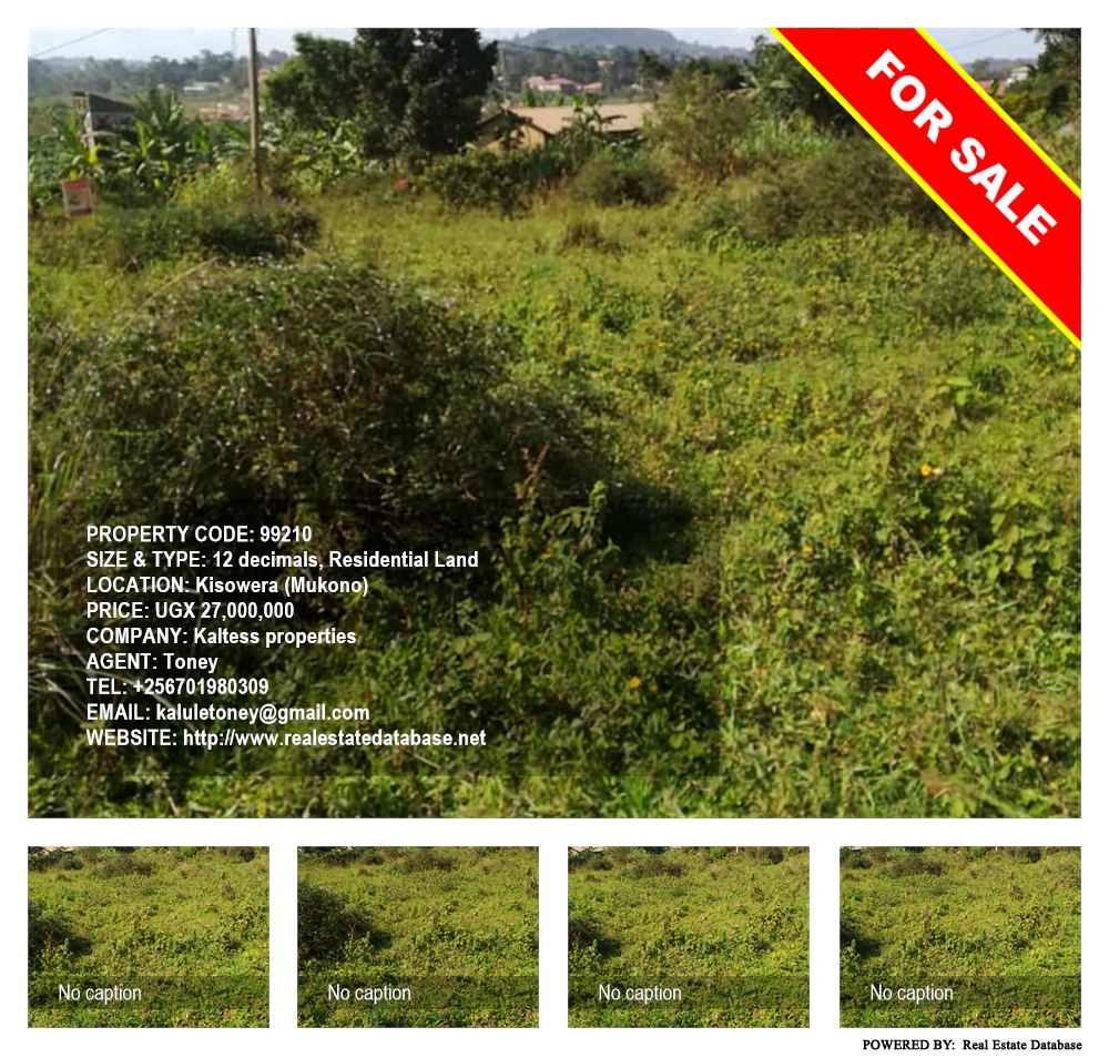 Residential Land  for sale in Kisowela Mukono Uganda, code: 99210