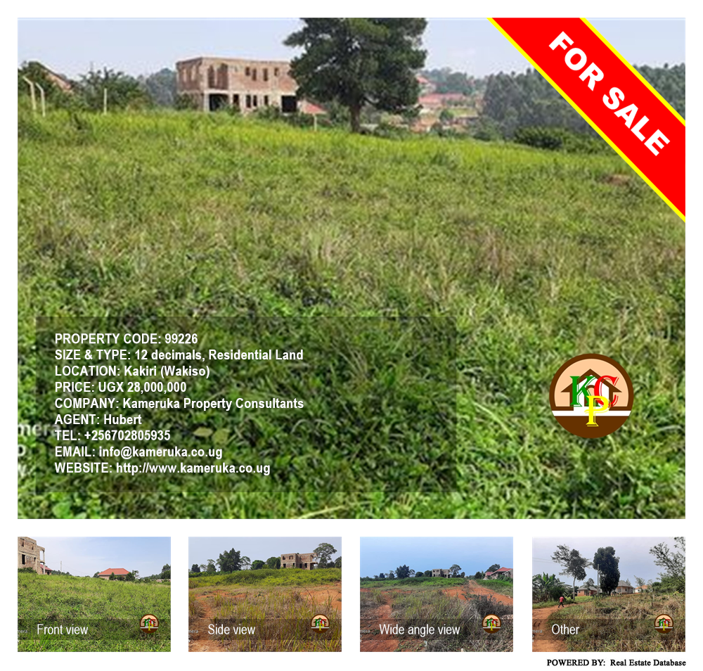 Residential Land  for sale in Kakiri Wakiso Uganda, code: 99226