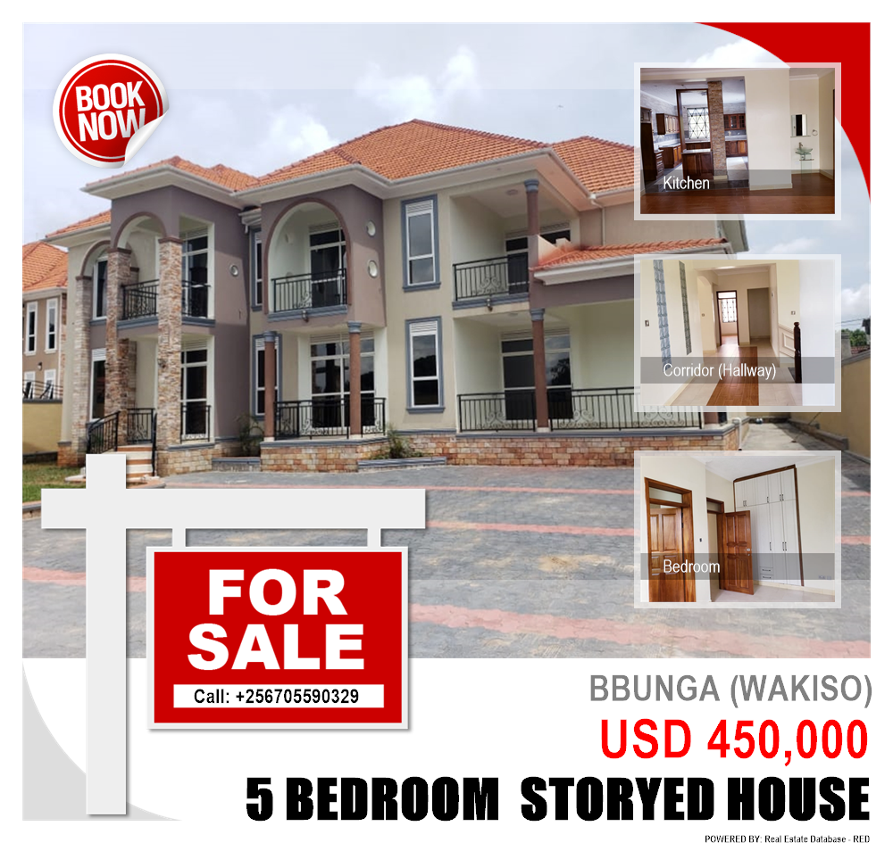 5 bedroom Storeyed house  for sale in Bbunga Wakiso Uganda, code: 99246