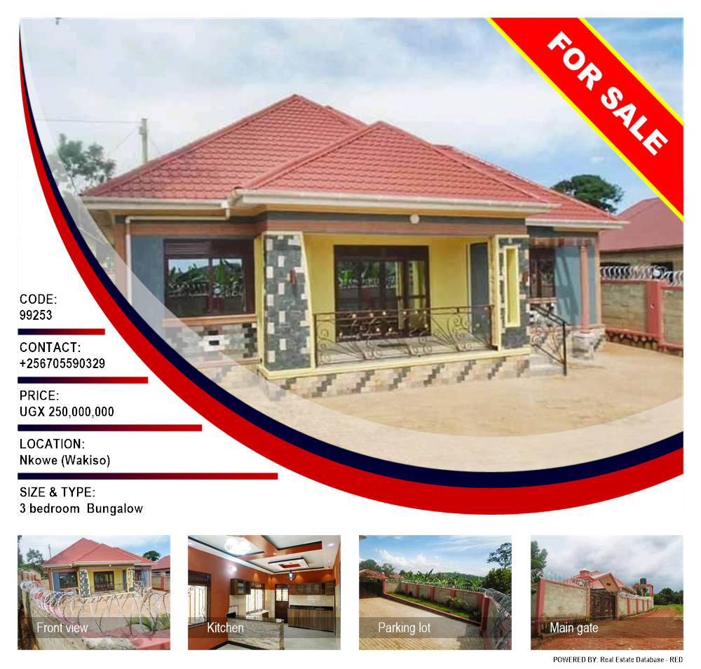 3 bedroom Bungalow  for sale in Nkoowe Wakiso Uganda, code: 99253