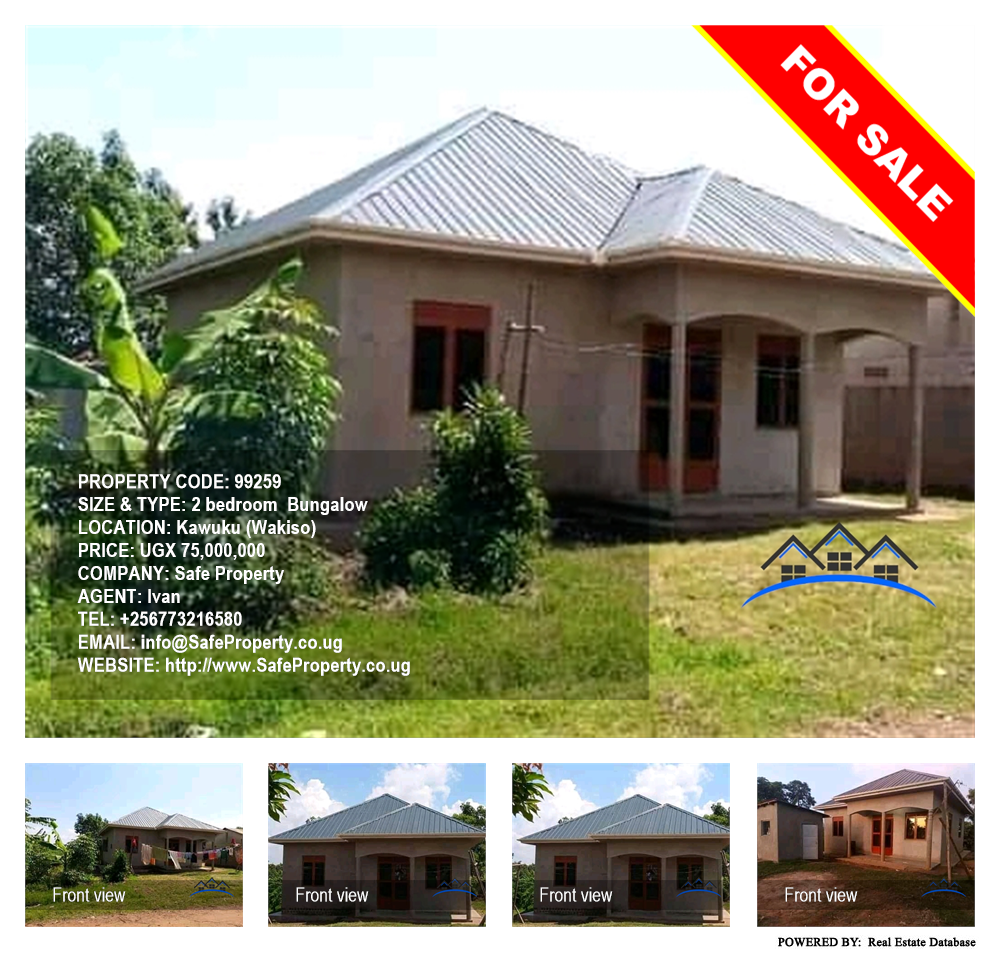 2 bedroom Bungalow  for sale in Kawuku Wakiso Uganda, code: 99259