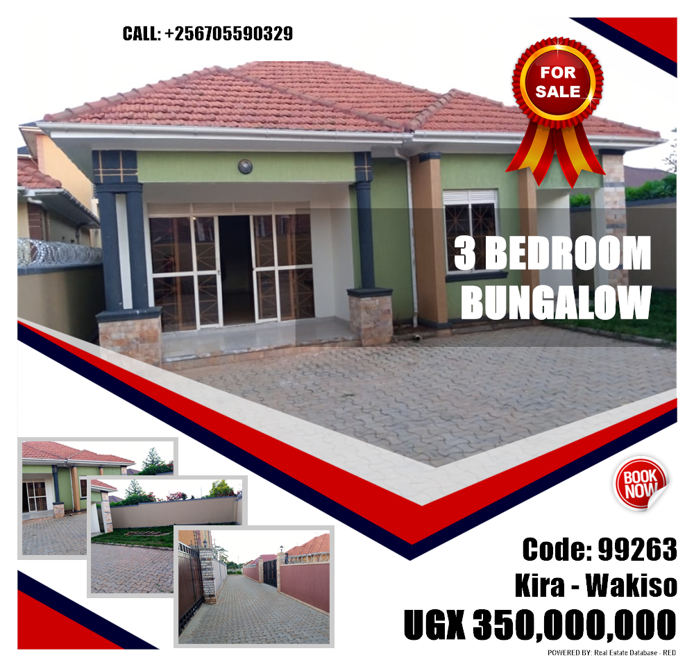 3 bedroom Bungalow  for sale in Kira Wakiso Uganda, code: 99263