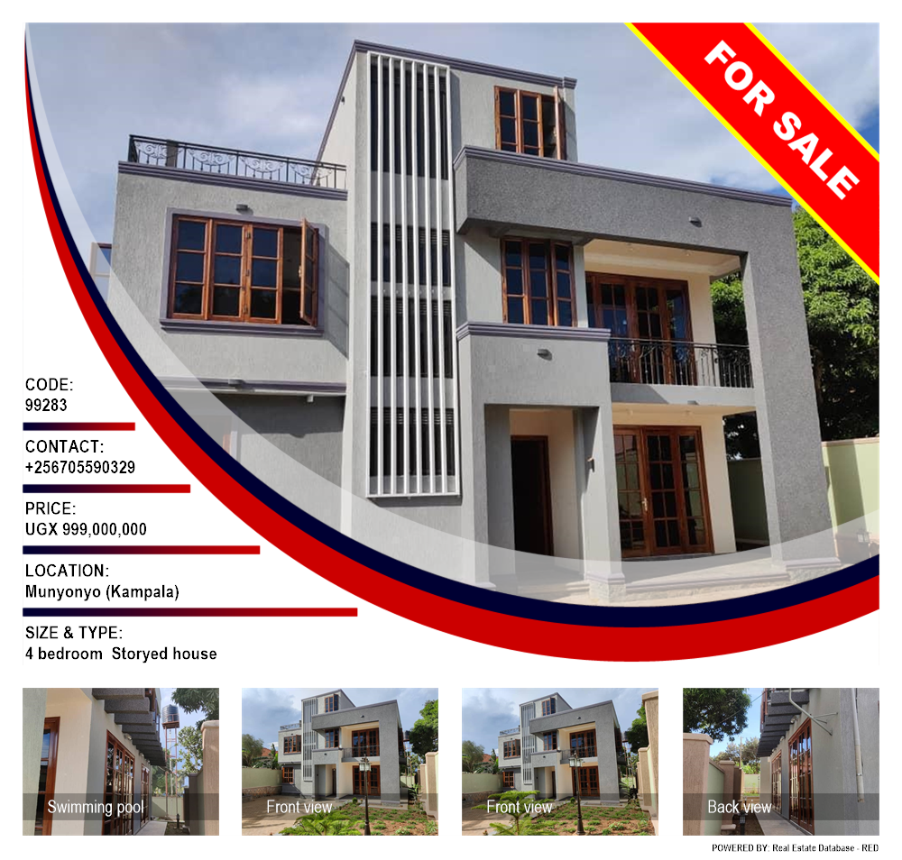 4 bedroom Storeyed house  for sale in Munyonyo Kampala Uganda, code: 99283