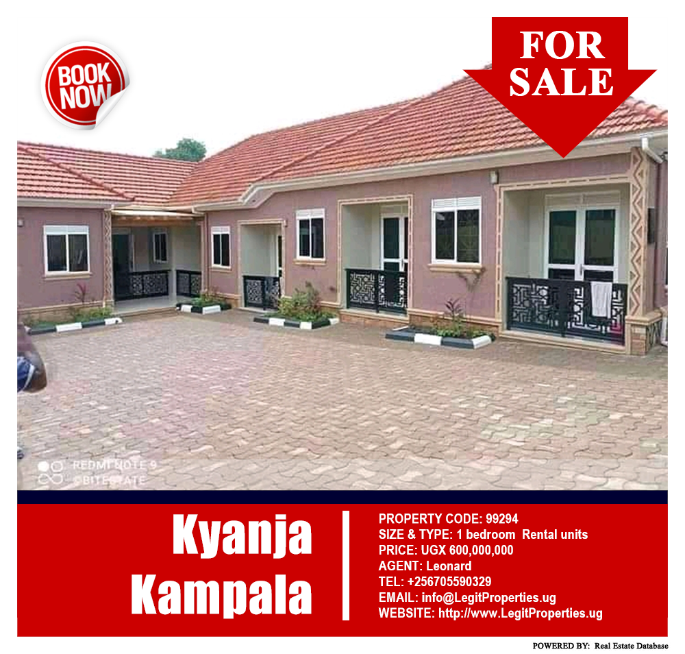 1 bedroom Rental units  for sale in Kyanja Kampala Uganda, code: 99294